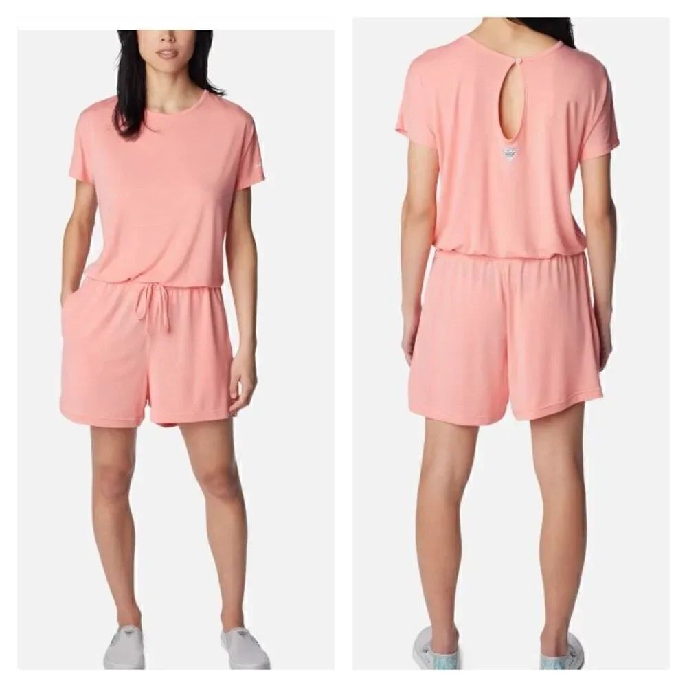 Columbia NWT Women's PFG Slack Water Knit Romper POCKETS SZ XS